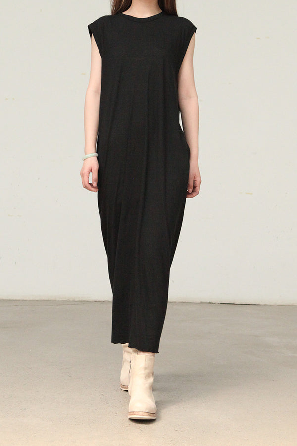 BORIS BIDJAN SABERI Black Sleeveless Dress ONE PIECE DRESS4 FTT00001 (WDRESS4 F035)